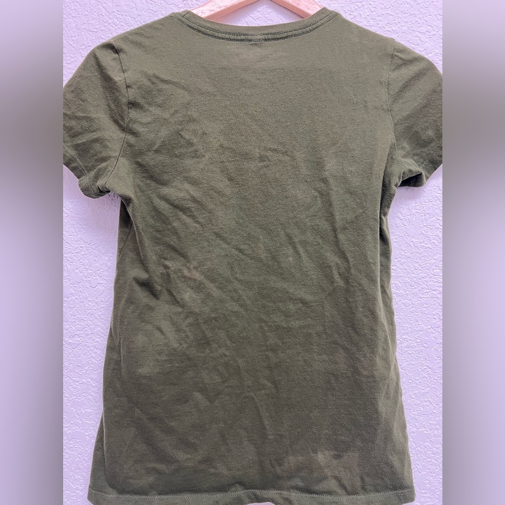 “Rebirth of Venus” Threadless Olive Green Tee Girly Cut Medium - Picture 4 of 4